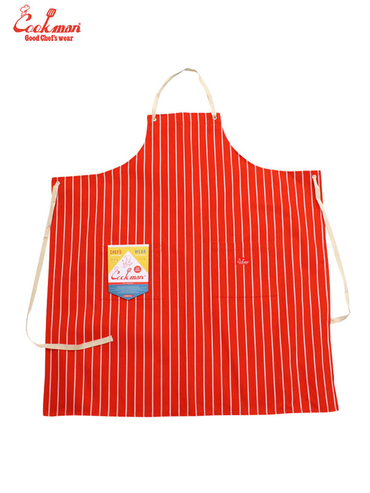 Long Apron - Stripe : Orange
