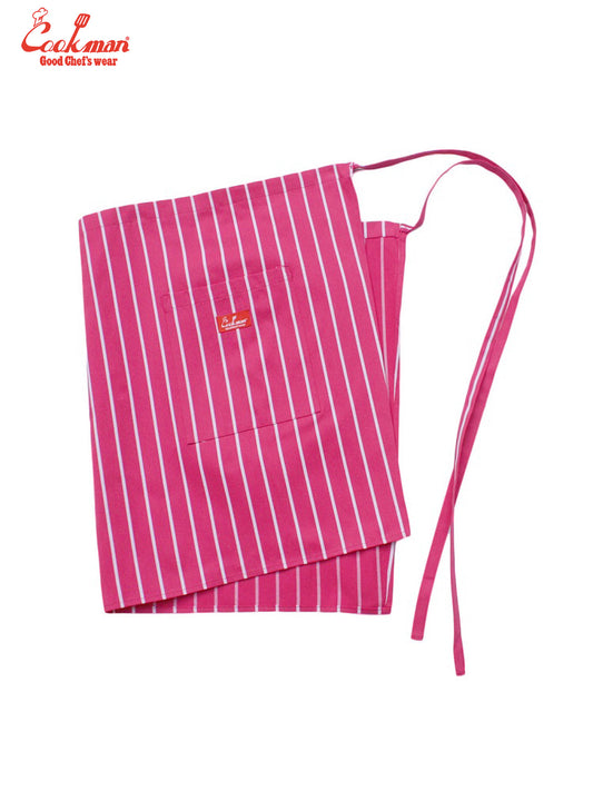 Waist Apron - Stripe : Pink