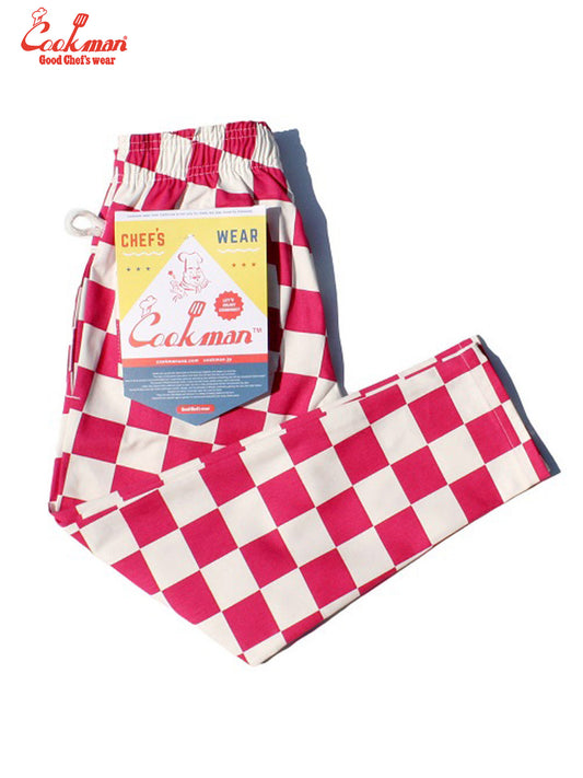 Chef Pants Kids - Checker : Pink