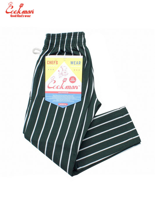 Chef Pants Kids - Stripe : Dark Green