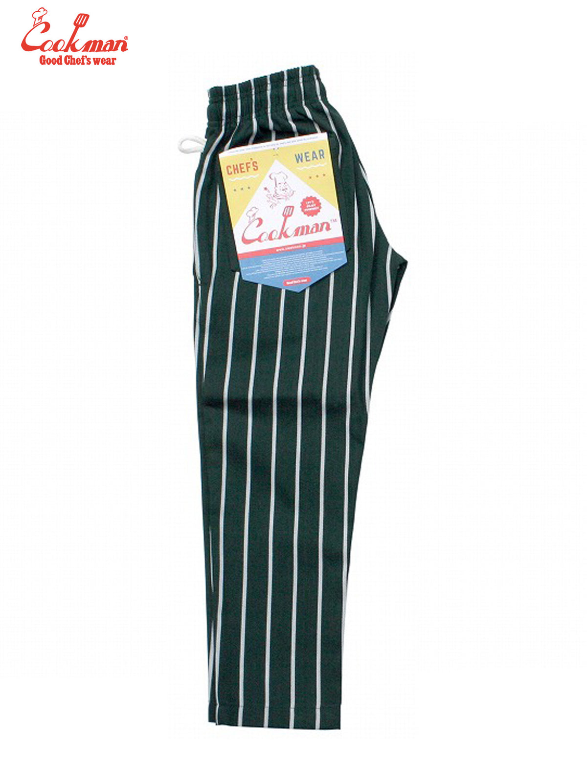 Chef Pants Kids - Stripe : Dark Green