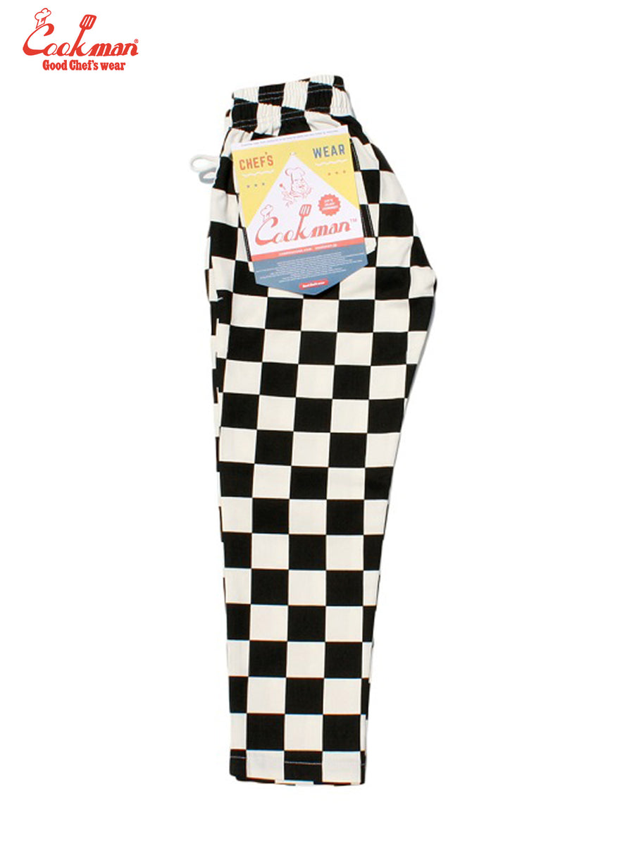 Chef Pants Kids - Checker : Black