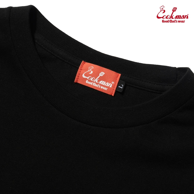 Cookman Long Sleeve Tees - FAT Checker : Black