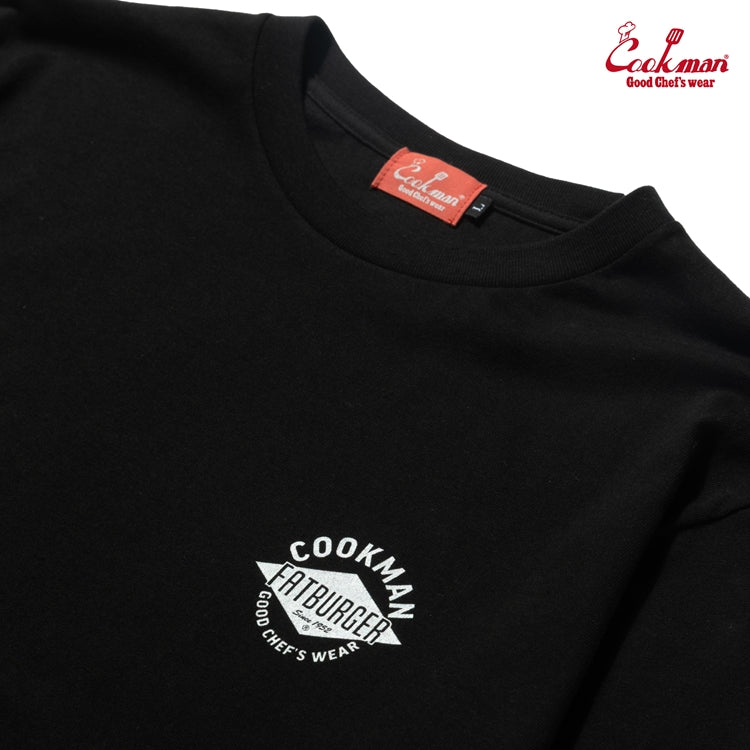 Cookman Long Sleeve Tees - FAT Checker : Black