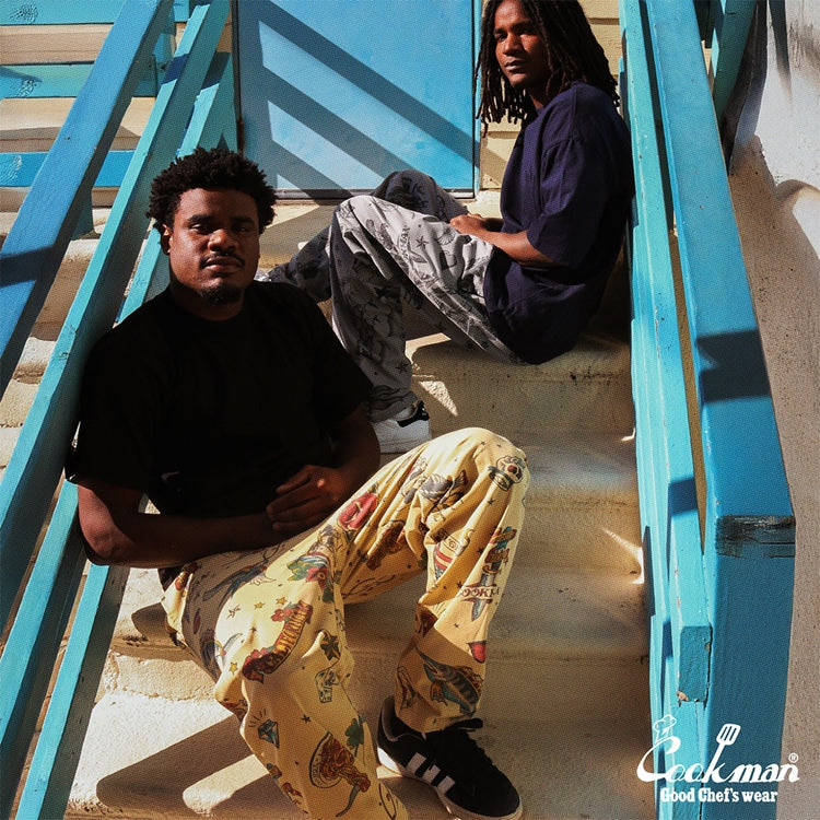 Cookman Chef Pants - Old Tattoo : Beige