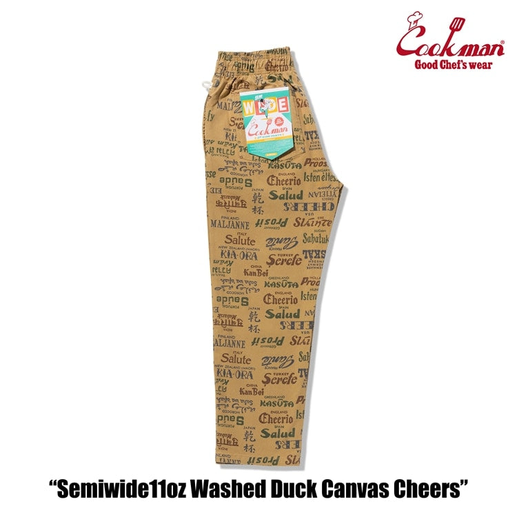 Cookman Chef Pants Semiwide -  Washed Duck Canvas Cheers