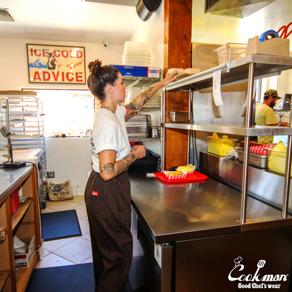 Cookman Chef Pants - Stripe Black shadow