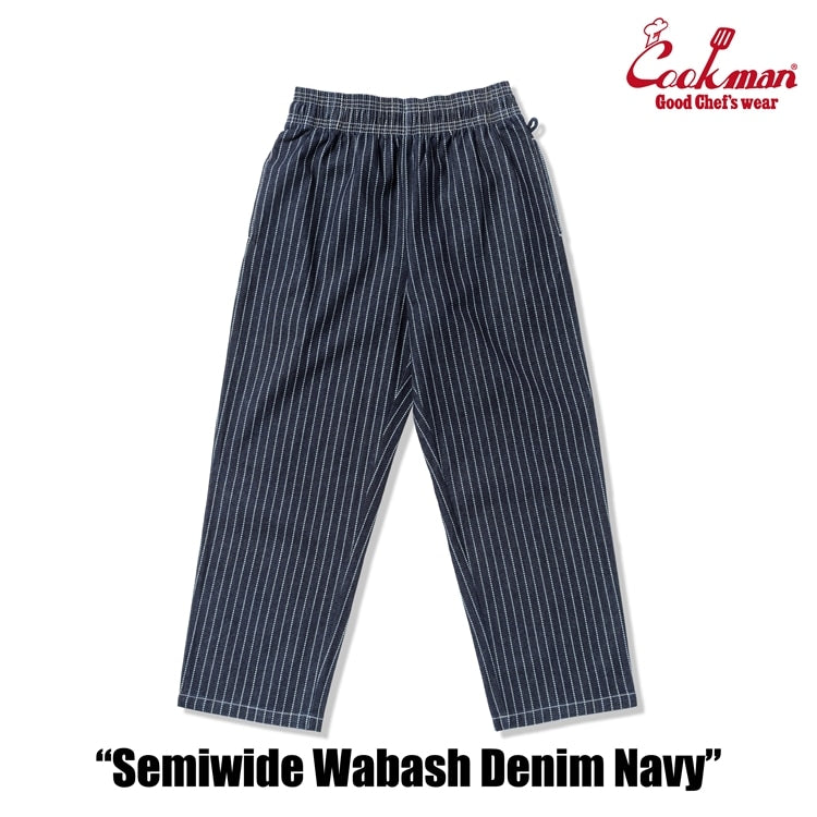 Cookman Chef Pants Semiwide -  Wabash Denim : Navy