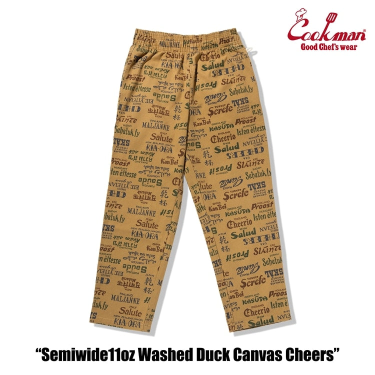 Cookman Chef Pants Semiwide -  Washed Duck Canvas Cheers