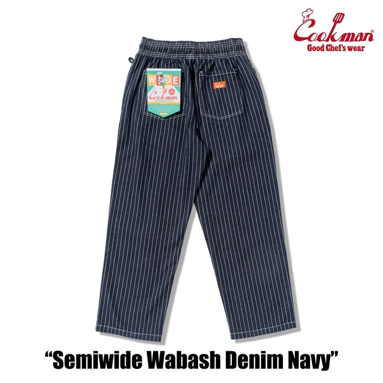 Cookman Chef Pants Semiwide -  Wabash Denim : Navy