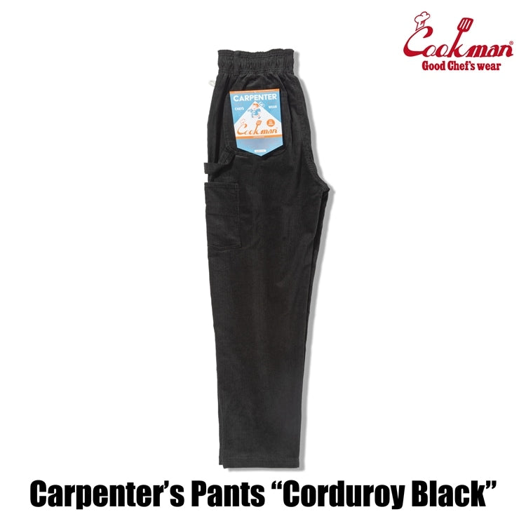 Cookman Carpenter's Pants : Corduroy - Black