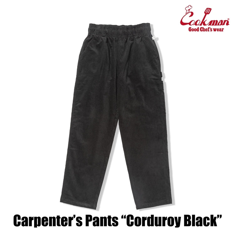 Cookman Carpenter's Pants : Corduroy - Black