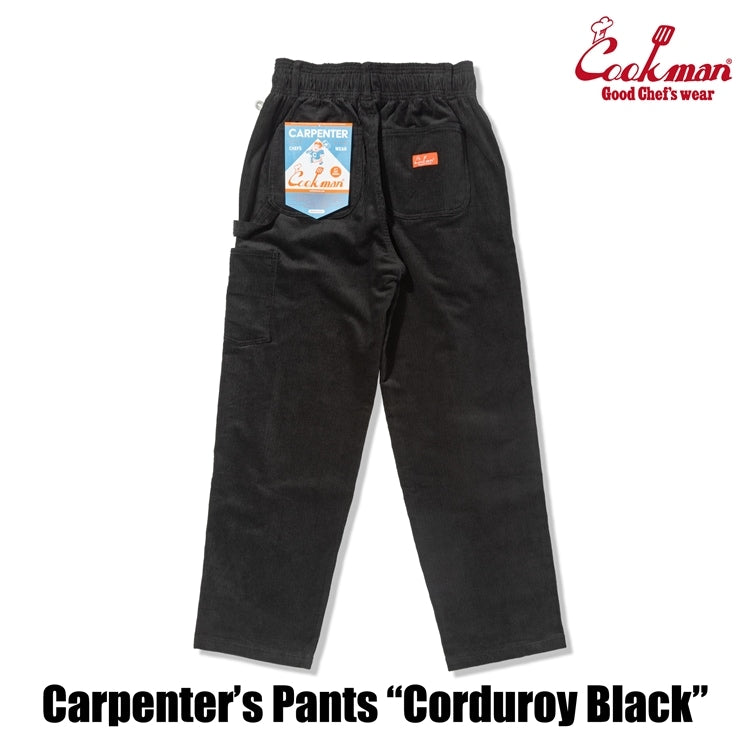 Cookman Carpenter's Pants : Corduroy - Black