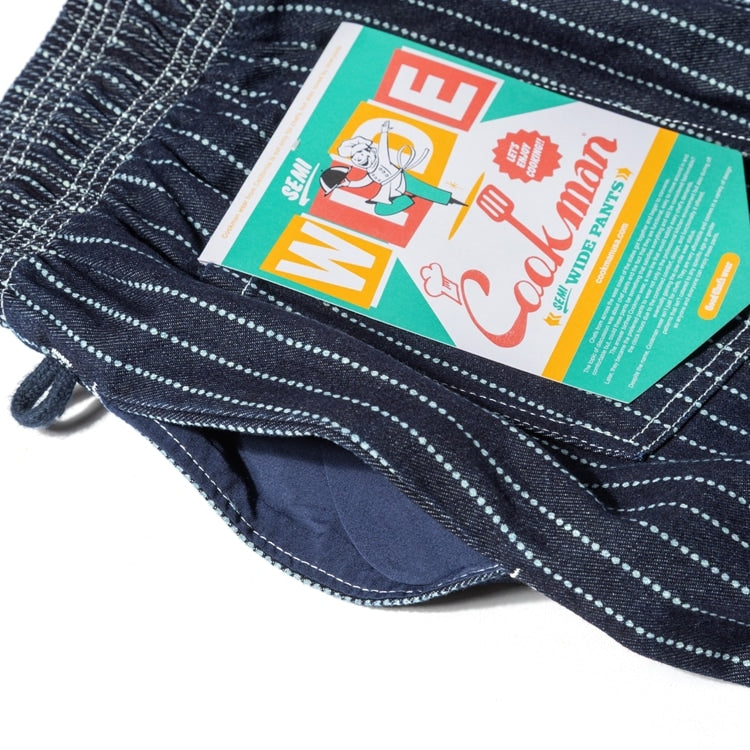 Cookman Chef Pants Semiwide -  Wabash Denim : Navy