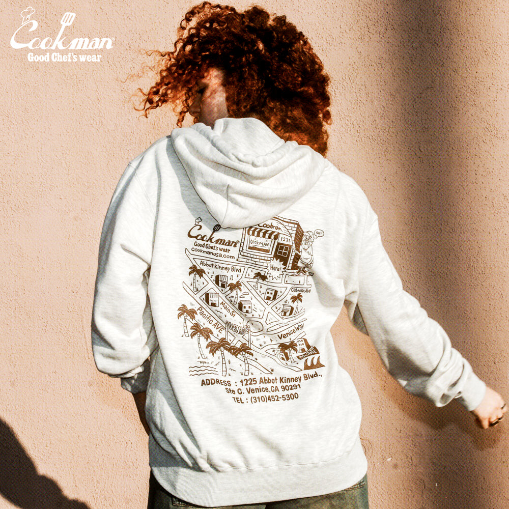 Cookman Zip-up Hoodie - TM paint Abbot Kinney : Off White