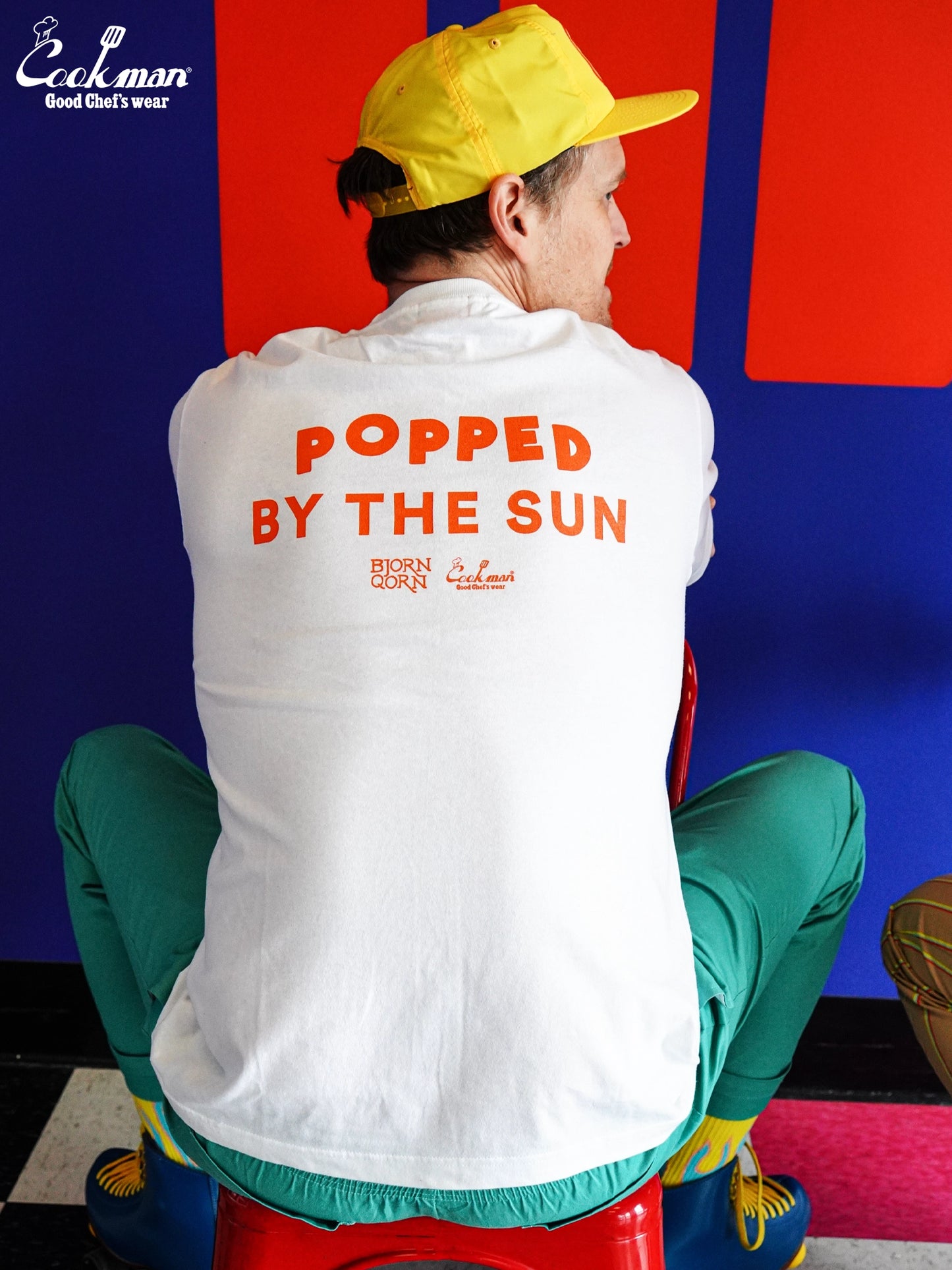 Tees - BjornQorn Popped by The Sun : White