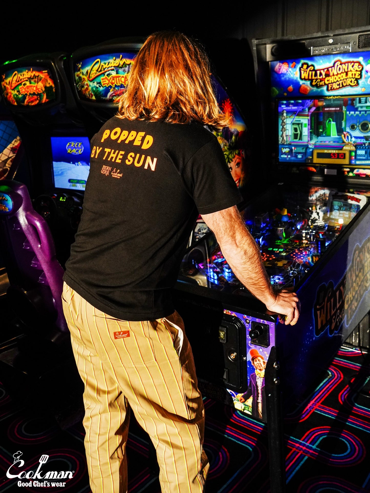 Tees - BjornQorn Popped by The Sun : Black