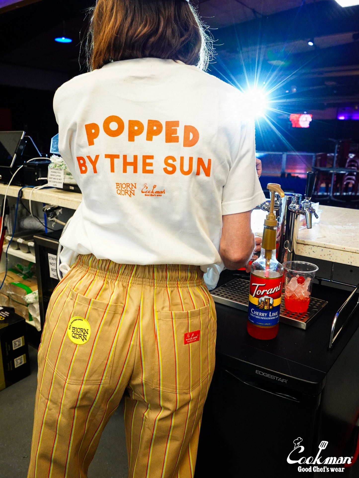 Tees - BjornQorn Popped by The Sun : White