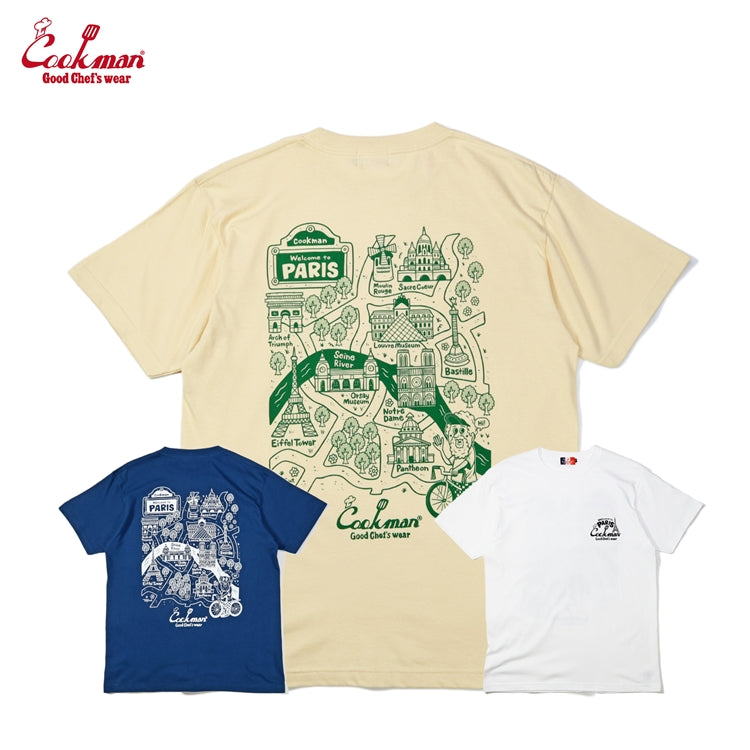 Cookman T-shirts - TM Paint Paris MAP : White