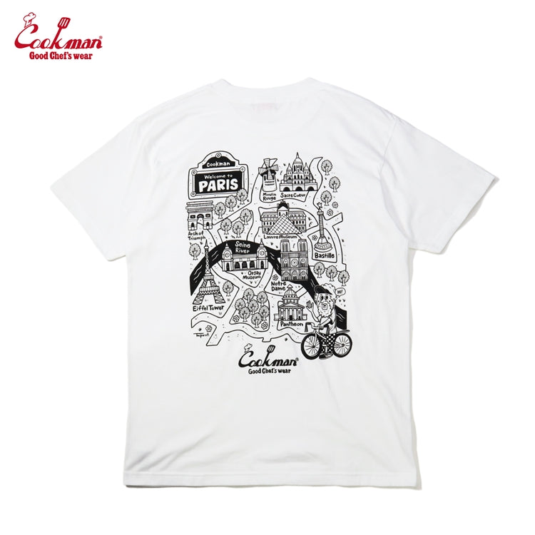 Cookman T-shirts - TM Paint Paris MAP : White