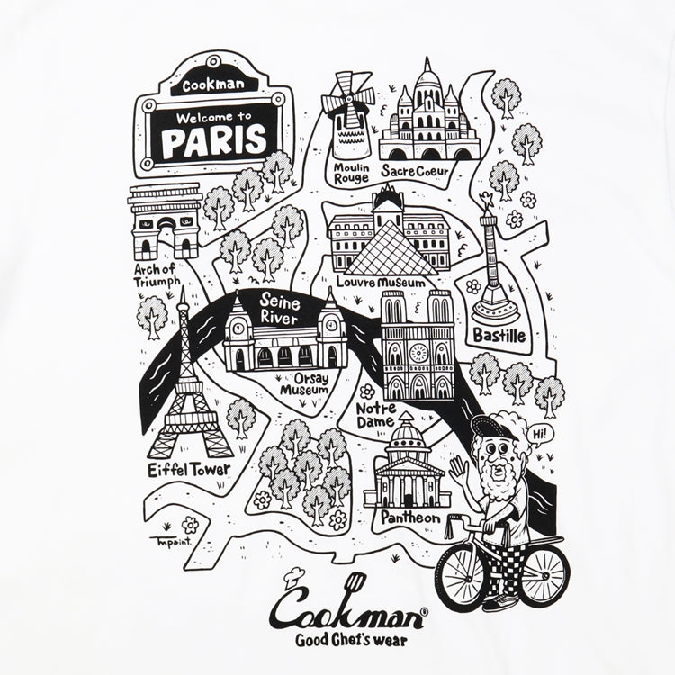 Cookman T-shirts - TM Paint Paris MAP : White