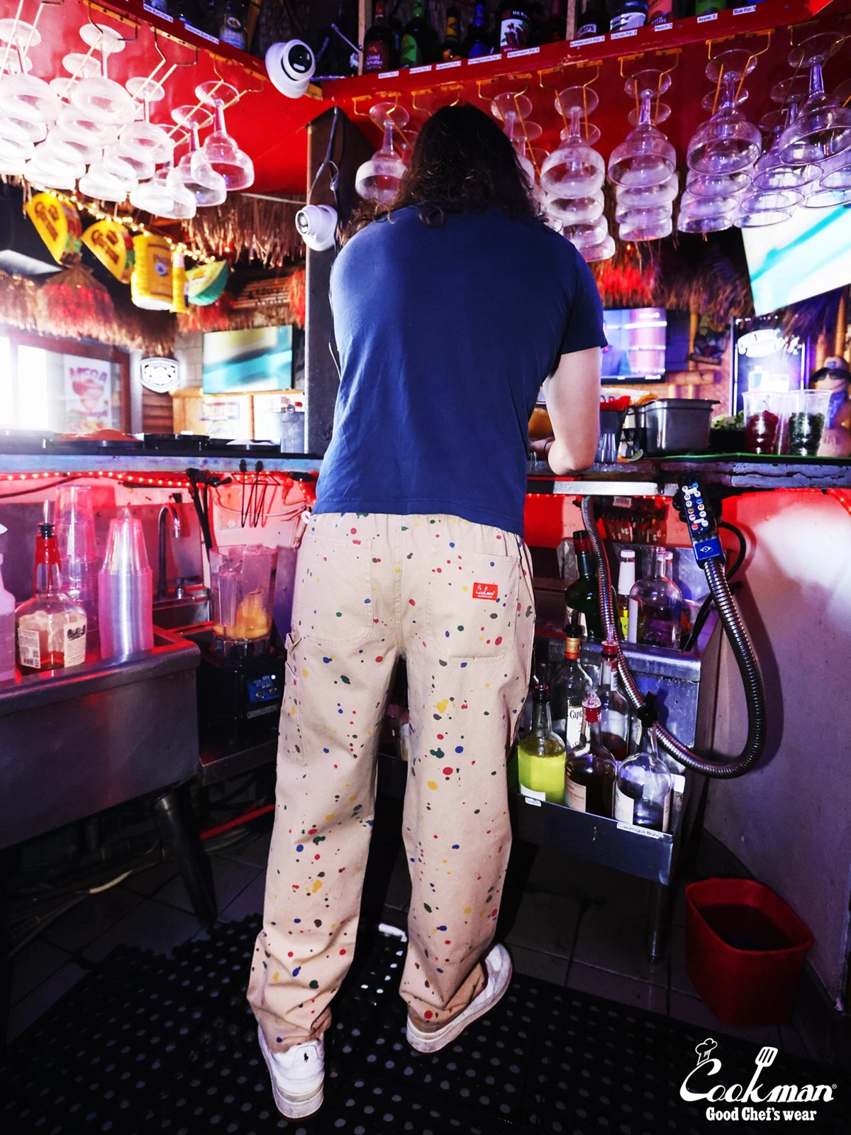 Carpenter's Pants : Washed duck canvas -  Sauce Splash