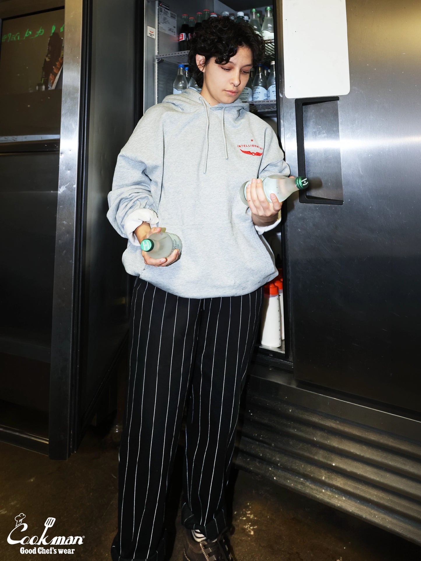 Chef Pants - Pencil Stripe : Black