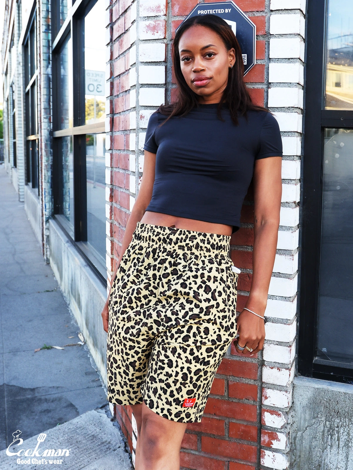 Chef Short Pants Light - Leopard : Beige