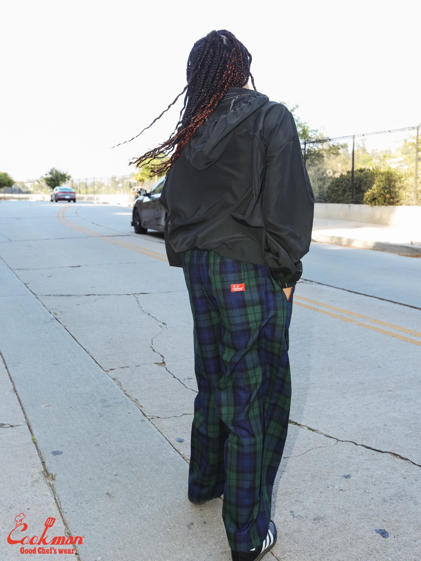 Chef Pants High-Wide - Black Watch Check
