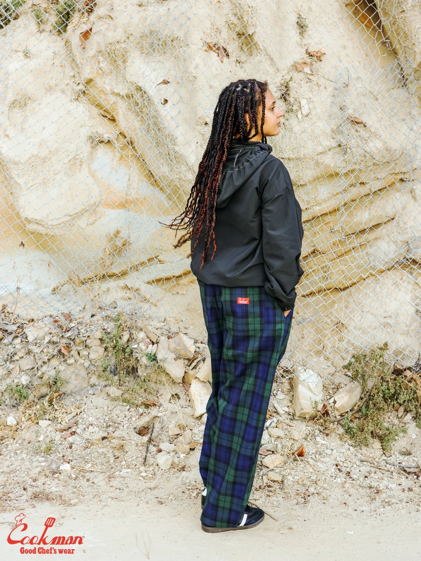 Chef Pants High-Wide - Black Watch Check