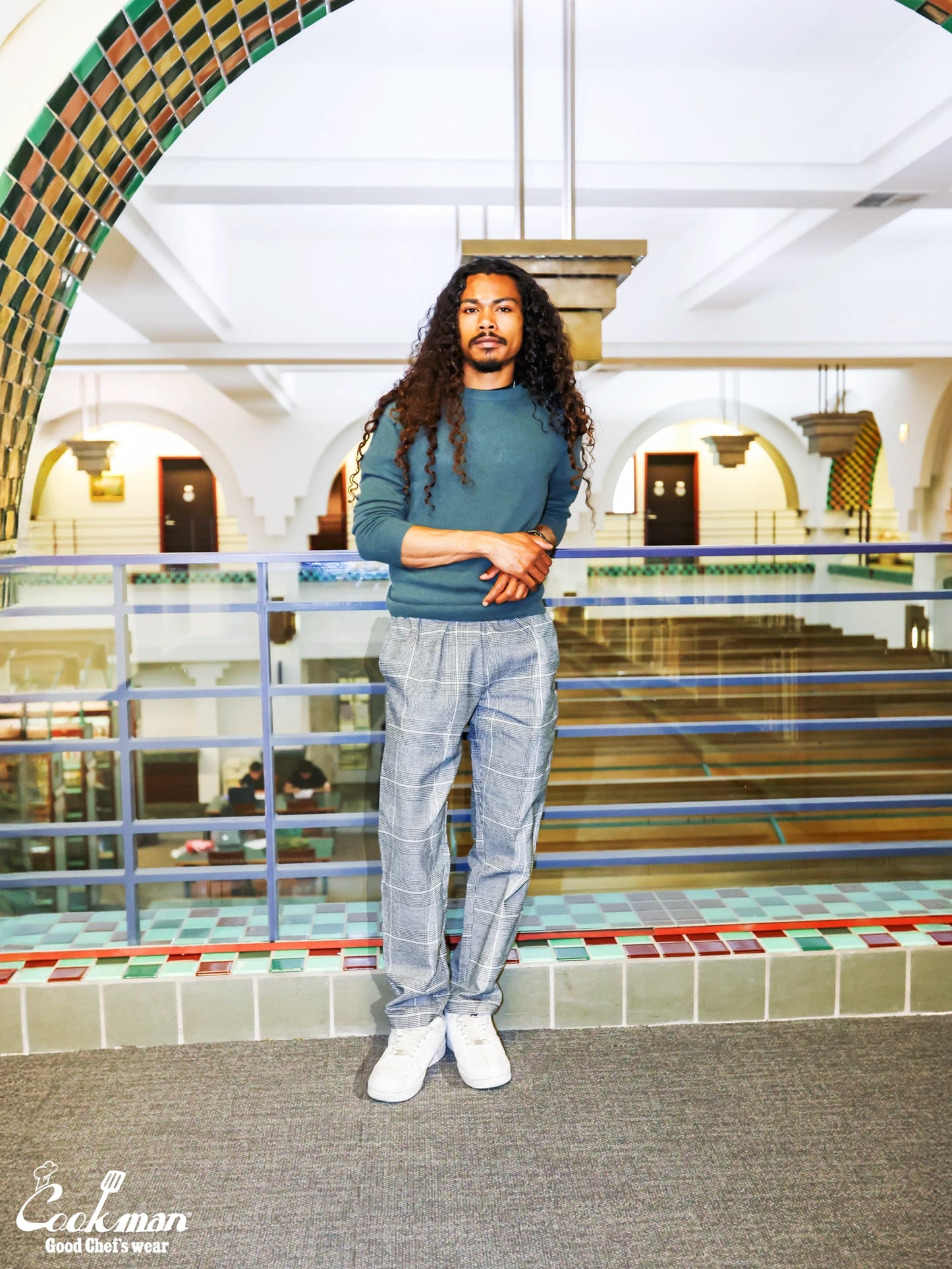 Chef Pants - Glen Check : Black
