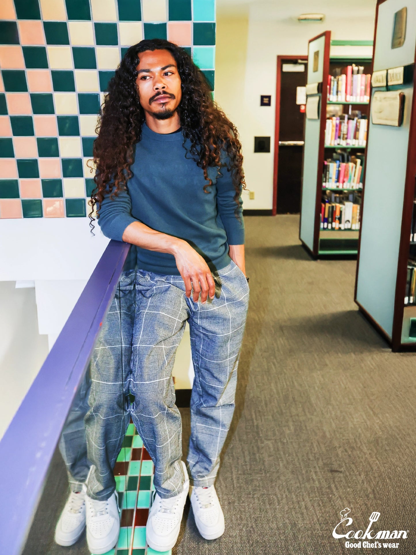 Chef Pants - Glen Check : Black