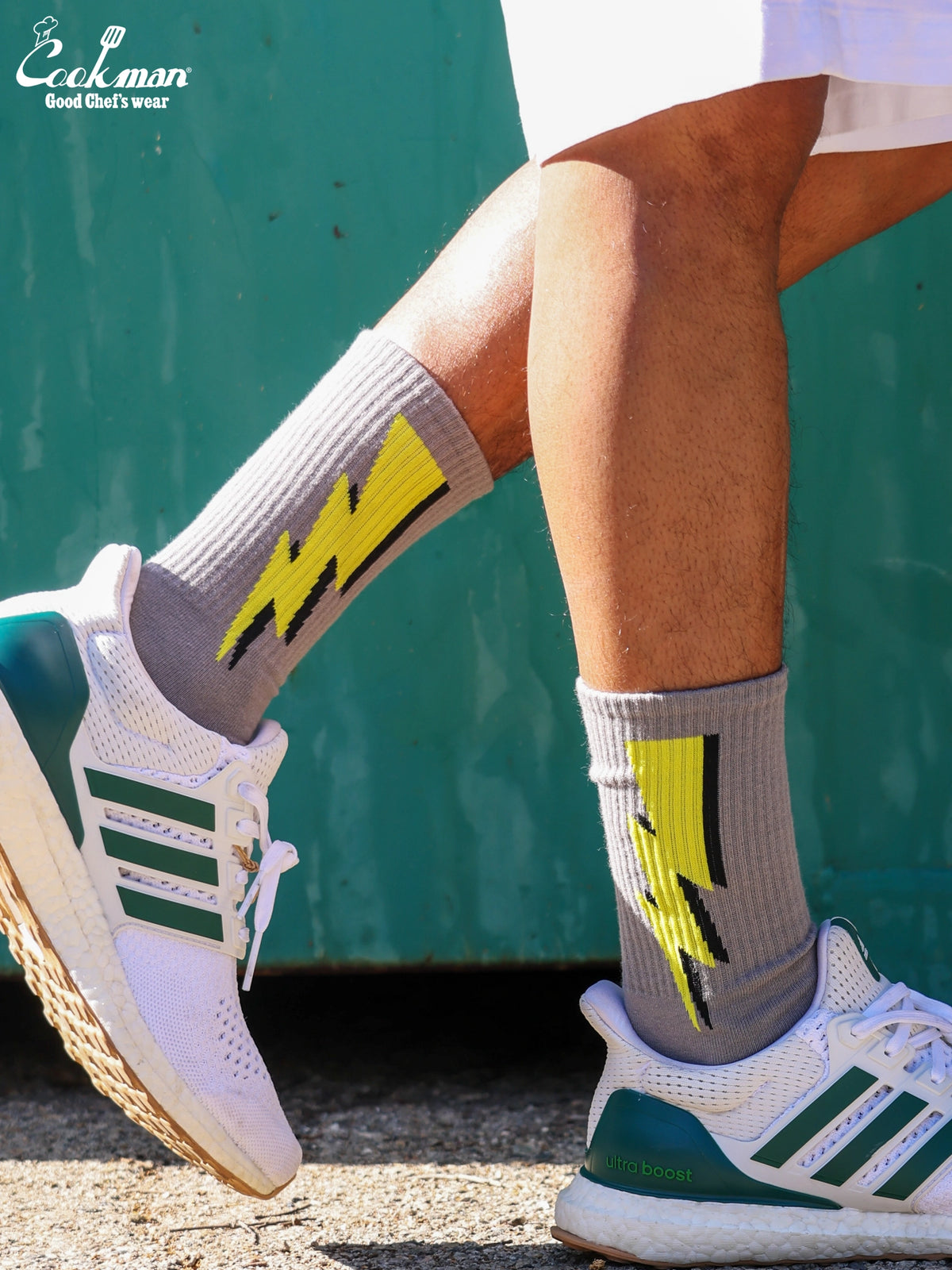Rib Crew Socks -  Lightning Gray