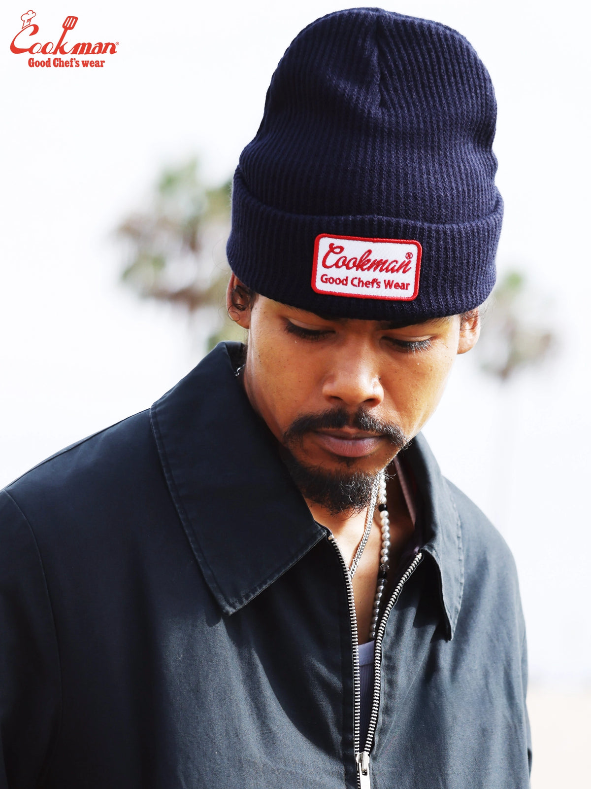 Beanie - Embroidery Patch : Navy