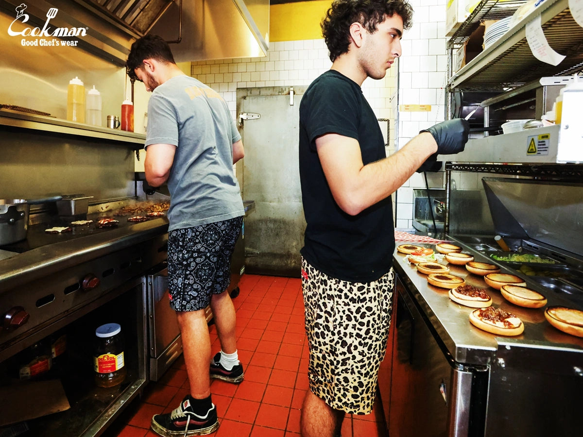 Chef Short Pants Light - Leopard : Beige