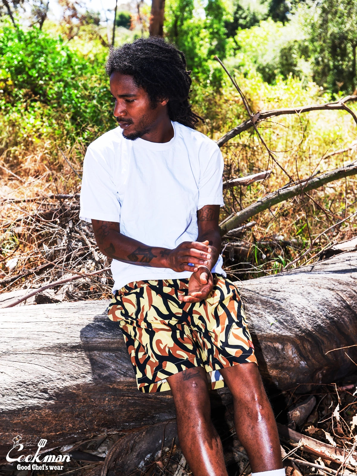 Chef Short Pants Light - Tribal Camo : Beige