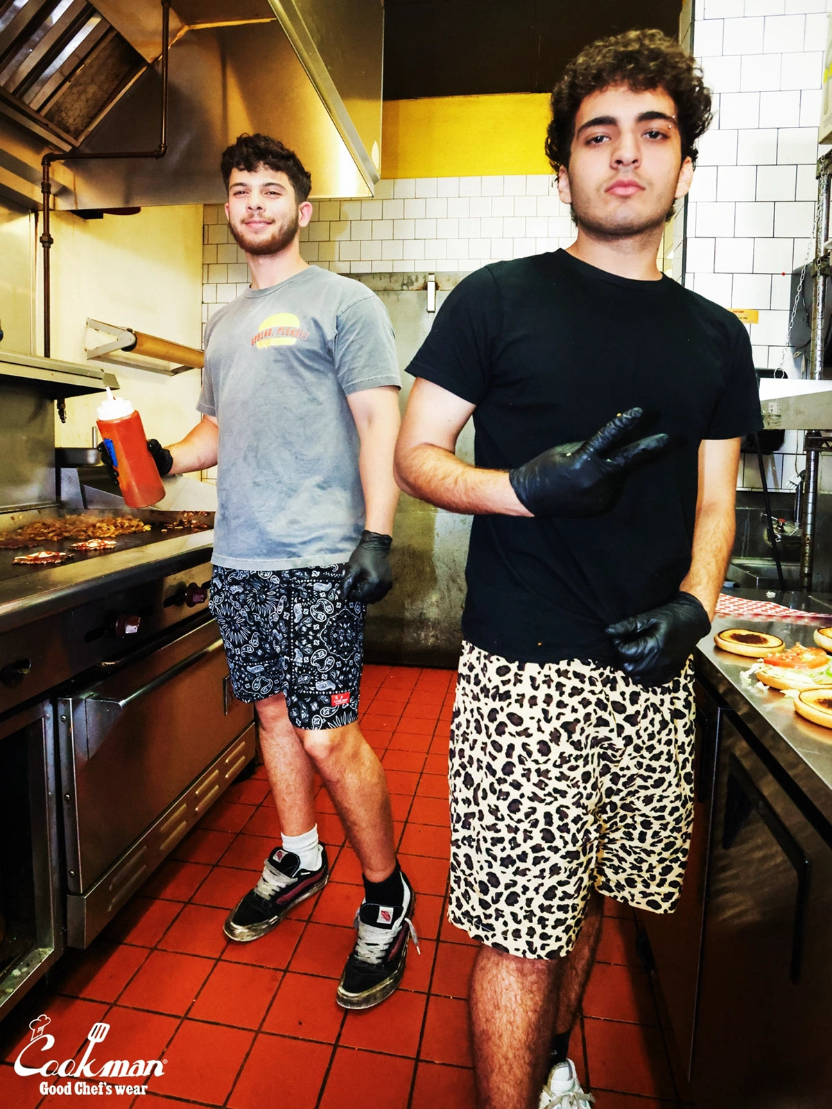 Chef Short Pants Light - Leopard : Beige