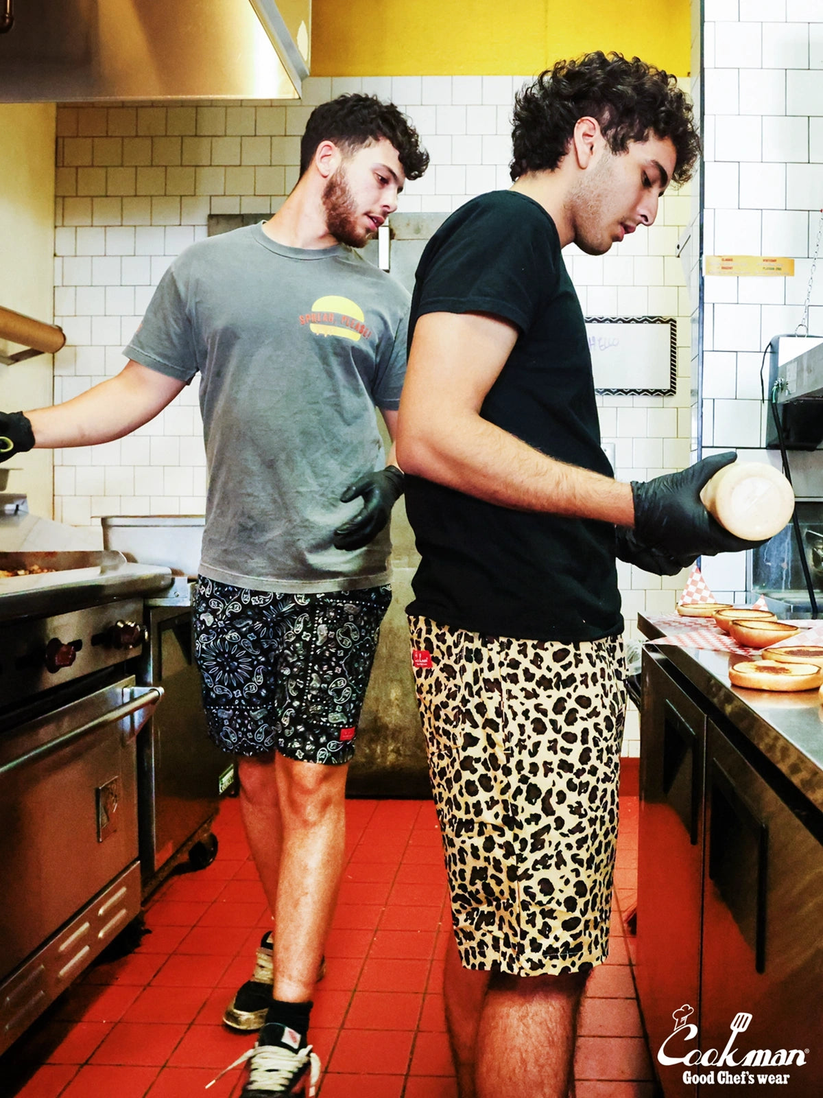 Chef Short Pants Light - Leopard : Beige