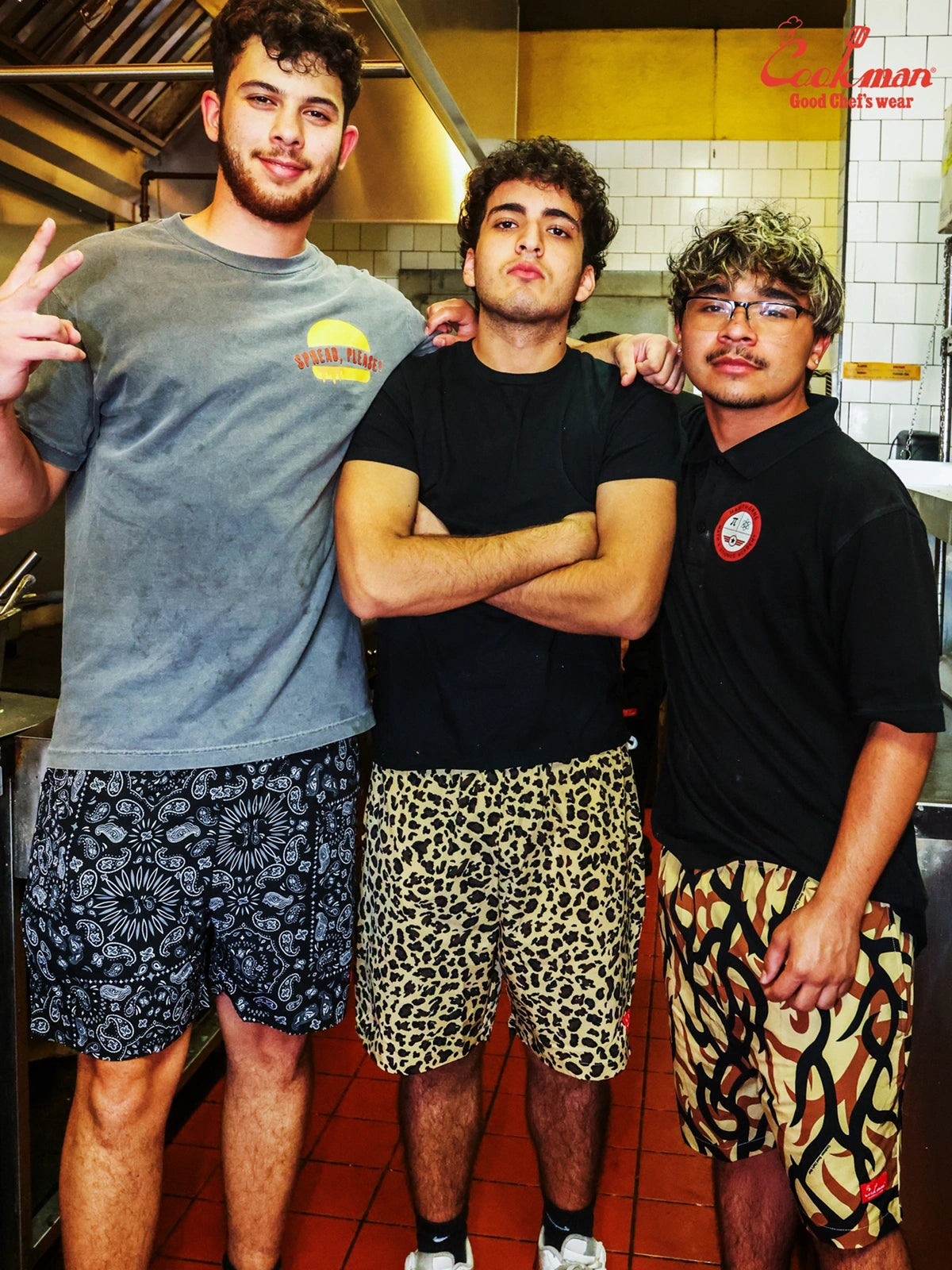 Chef Short Pants Light - Tribal Camo : Beige
