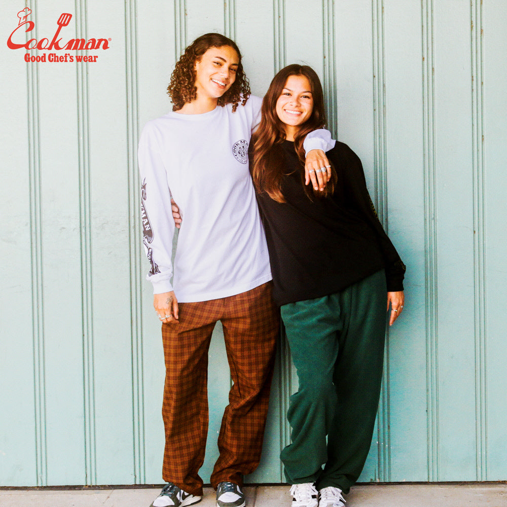 Cookman Chef Pants - Fleece : Dark Green