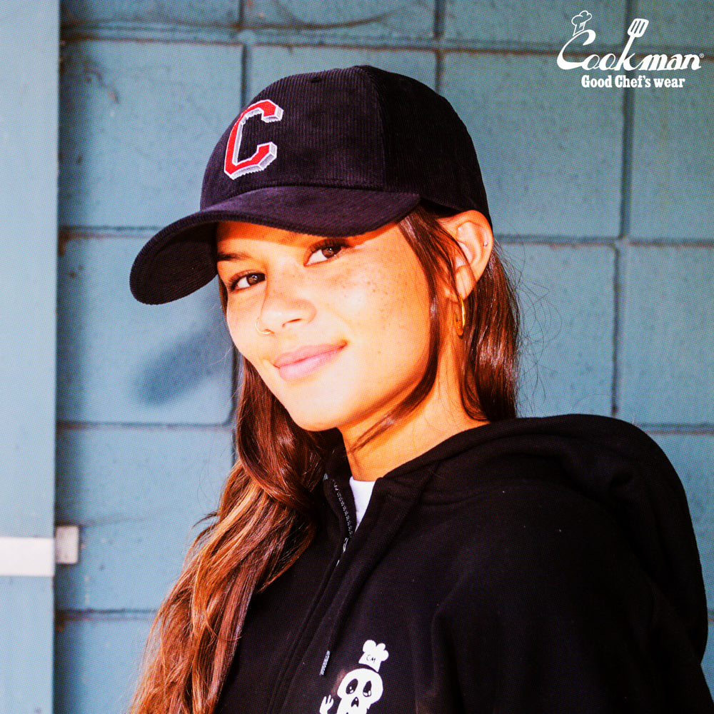 Cookman - Curve Brim Cap : Corduroy Black