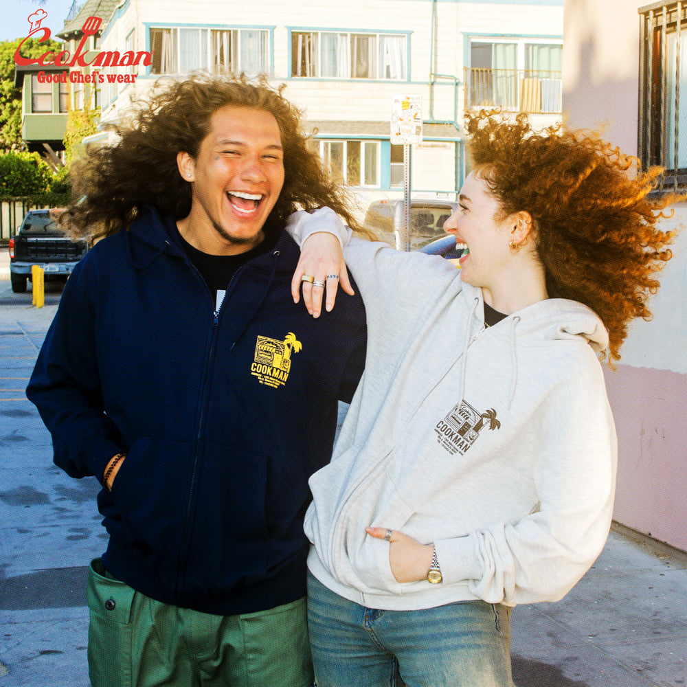 Cookman Zip-up Hoodie - TM paint Abbot Kinney : Off White