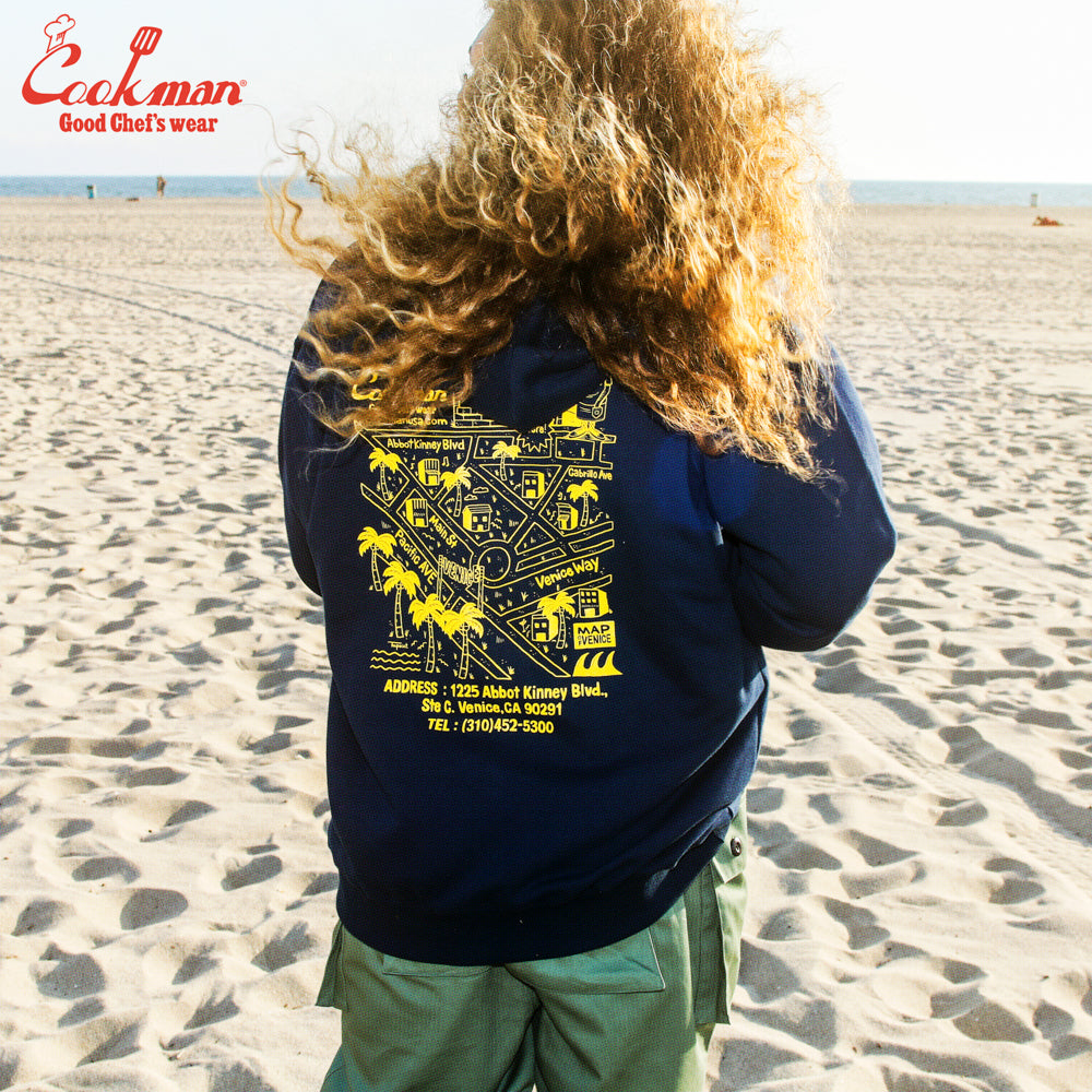 Cookman Zip-up Hoodie - TM paint Abbot Kinney : Navy