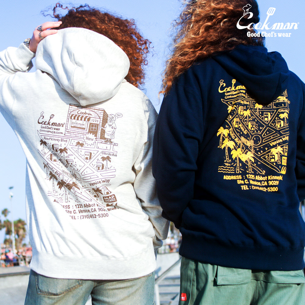 Cookman Zip-up Hoodie - TM paint Abbot Kinney : Off White