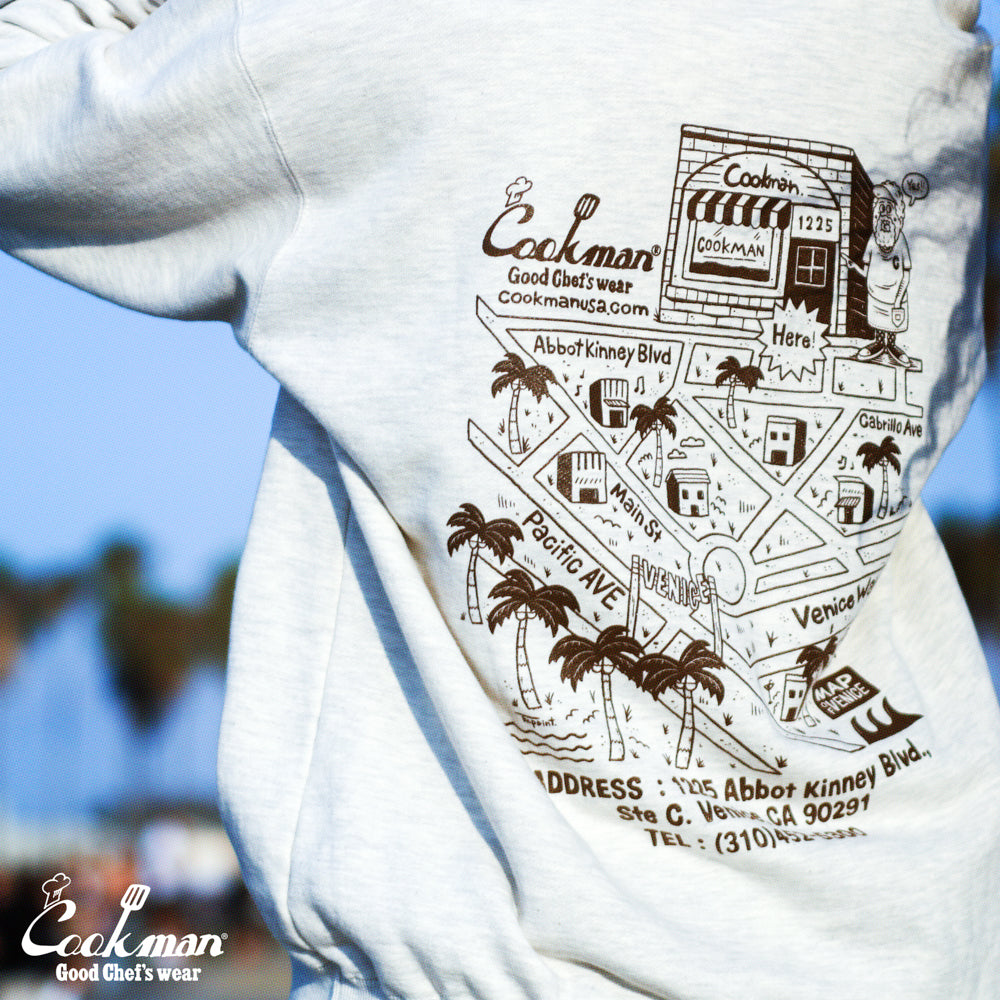 Cookman Zip-up Hoodie - TM paint Abbot Kinney : Off White