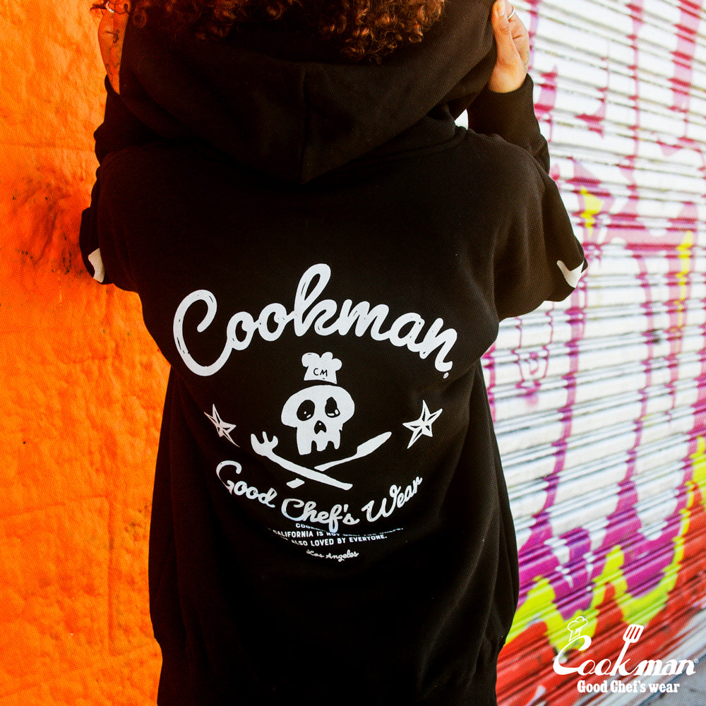 Cookman Zip-up Hoodie - Skull : Black