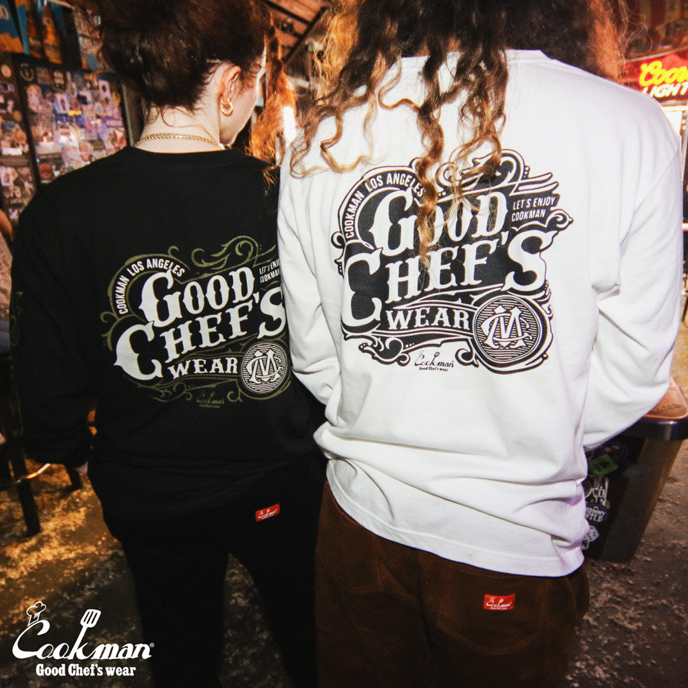 Cookman Long Sleeve Tees - Chocolate Package : White