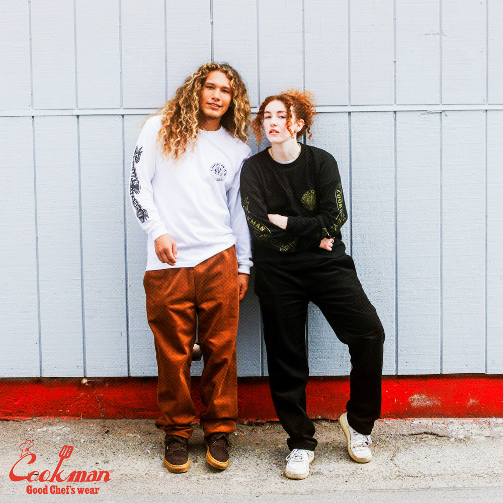 Cookman Waiter's Pants (stretch) - Corduroy : Black