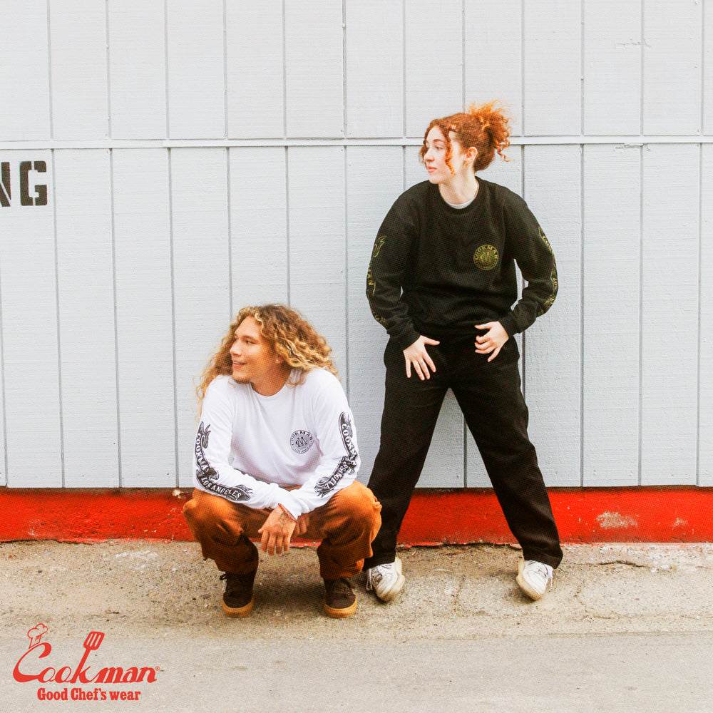 Cookman Waiter's Pants (stretch) - Corduroy : Black