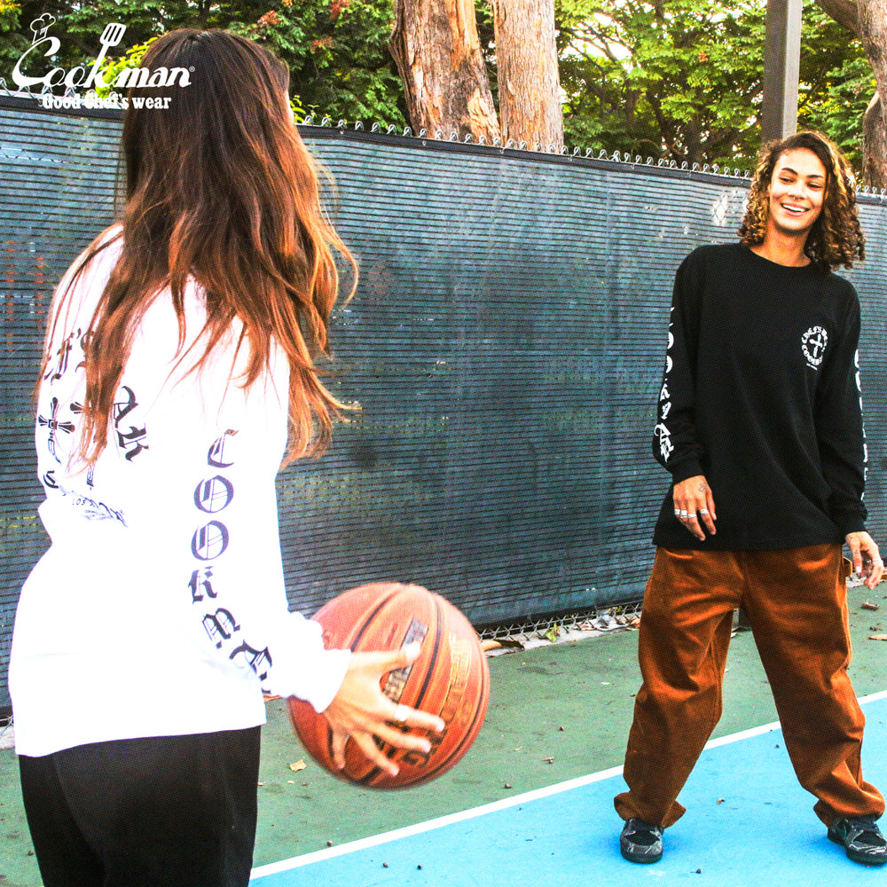 Cookman Long Sleeve Tees - Wine Opener : White